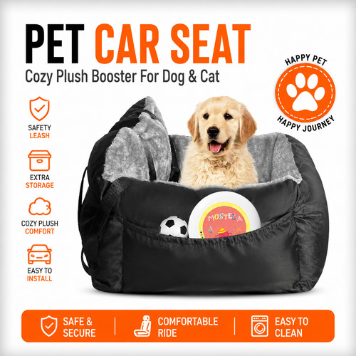 Pet car seat cozy plush - pet,